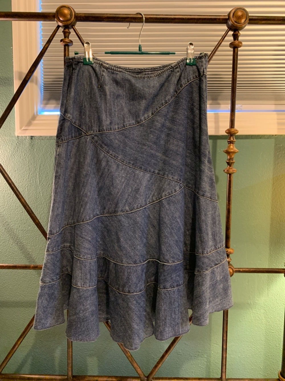 DKNYC Dark Blue Denim Circle Skirt